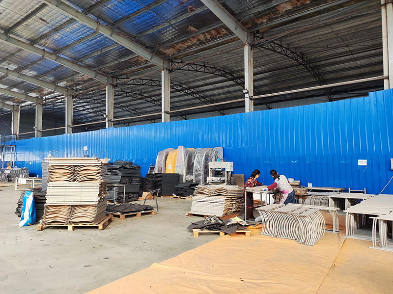 Outdoor furniture quality control checkpoint for sofa production