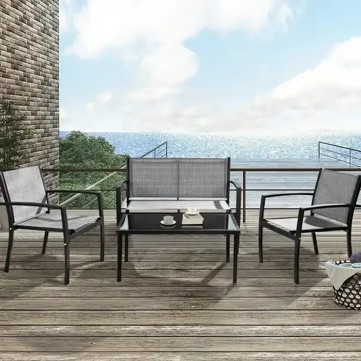 Textilene patio furniture set for garden center and retail chain supply
