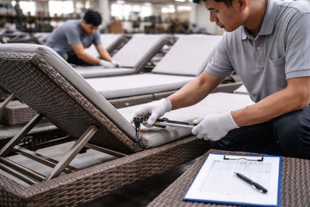 Quality Control In Sun Lounger Manufacturing Picture