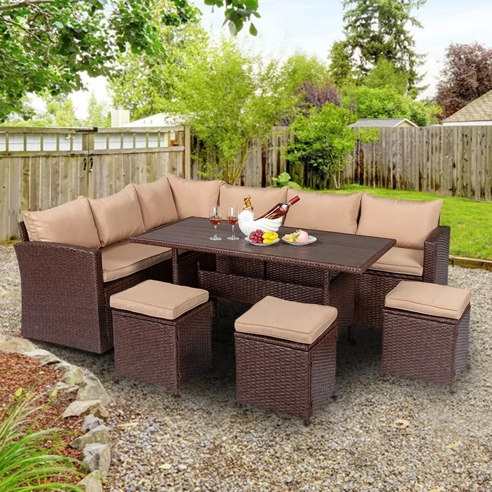 Modular outdoor sofa furniture set for wholesale patio projects